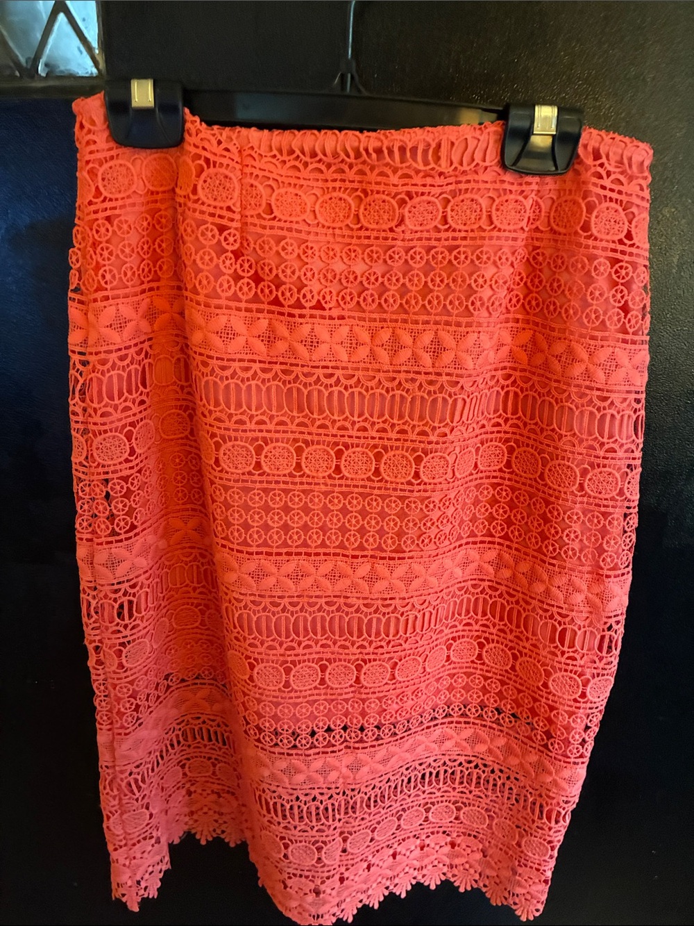 Aina Be Coral Lace Pencil Skirt